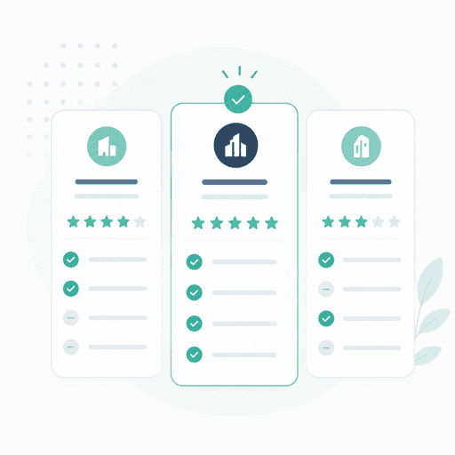 サービスを比較するイラスト